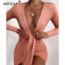 Load image into Gallery viewer, Ember&#39;s Deep V-Neck Sexy Summer Dress

