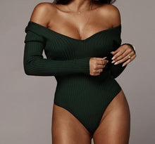 Load image into Gallery viewer, Aerie&#39;s Off Shoulder Ribbed Bodysuit
