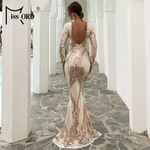 Load image into Gallery viewer, Becky&#39;s Backless Sequin Dress
