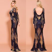 Load image into Gallery viewer, Becky&#39;s Backless Sequin Dress

