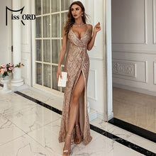 Load image into Gallery viewer, Charlee&#39;s High Split Maxi Dress
