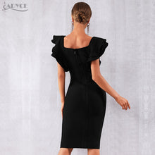 Load image into Gallery viewer, Natalie&#39;s Black Butterfly Sleeve Dress
