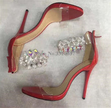 Load image into Gallery viewer, Ebony&#39;s  Luxury Rhinestone Transparent High Heel
